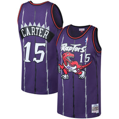 Mitchell & Ness Vince Carter Toronto Raptors 1998/99 Big & Tall Hardwood Classics Swingman Jersey Purple