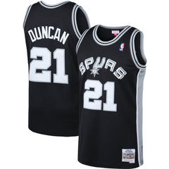 Mitchell & Ness Tim Duncan San Antonio Spurs 1998/99 Big & Tall Hardwood Classics Swingman Jersey Black