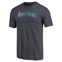 Seattle Mariners Team Wordmark Tri-Blend T-Shirt Discount