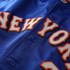 Mike Piazza New York Mets Mitchell & Ness Cooperstown Collection Mesh Batting Practice Button-Up Jersey for sale