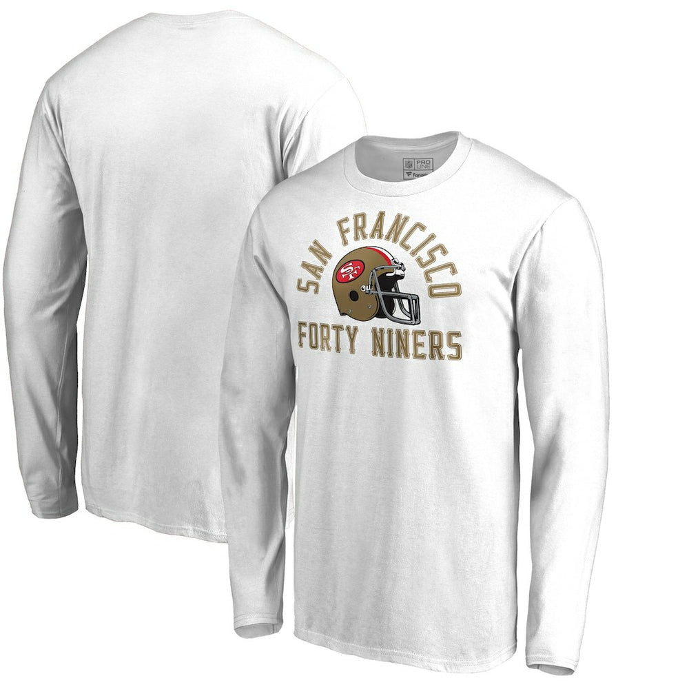 San Francisco 49ers Quinten Helmet Long Sleeve T-Shirt - White - NFL
