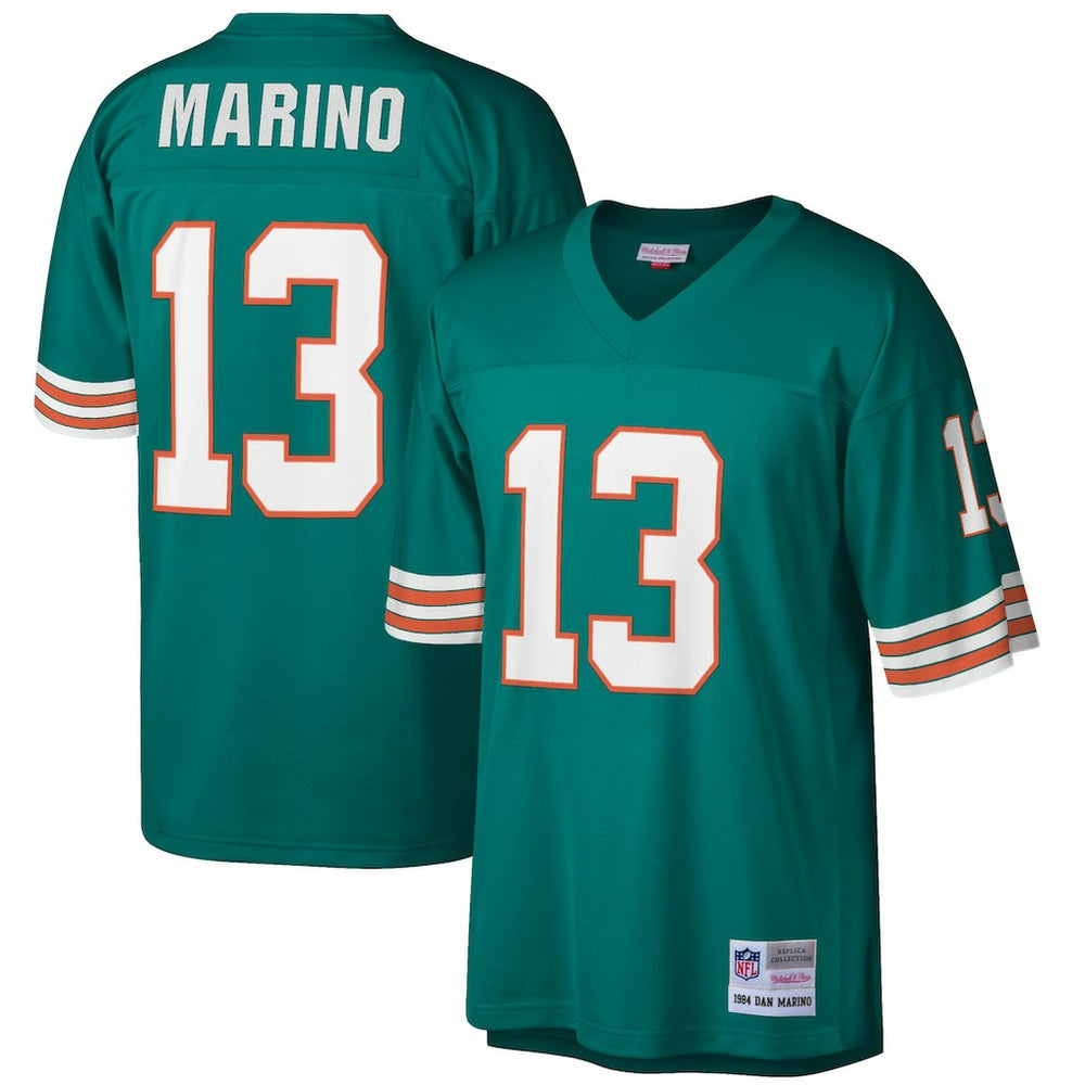 Dan Marino Miami Dolphins Big & Tall 1984 Retired Player Replica Jersey - Aqua - Mitchell & Ness