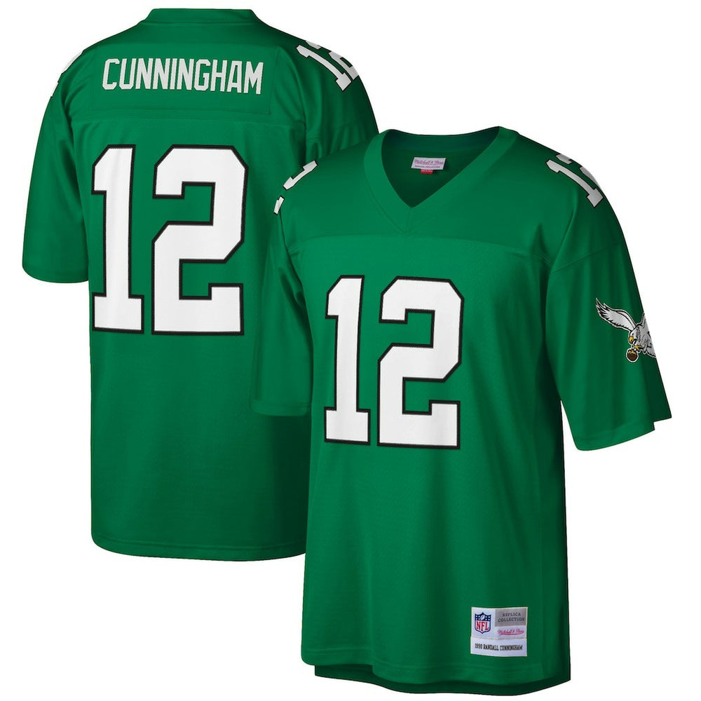 Randall Cunningham Philadelphia Eagles Big & Tall 1990 Retired Player Replica Jersey - Kelly Green - Mitchell & Ness