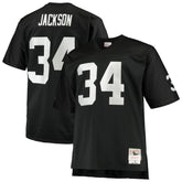 Bo Jackson Las Vegas Raiders Big & Tall 1988 Retired Player Replica Jersey - Black - Mitchell & Ness