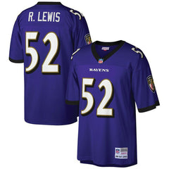 Ray Lewis Baltimore Ravens Big & Tall 2000 Retired Player Replica Jersey - Purple - Mitchell & Ness