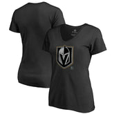 Vegas Golden Knights Women's Core Smoke V-Neck T-Shirt - Black | NHL near me