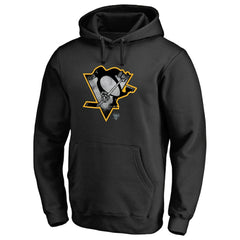 Pittsburgh Penguins Core Smoke Pullover Hoodie - Black | NHL Clearance
