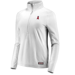 Los Angeles Angels Vineyard Vines Women's Performance Grid Half-Zip Pullover Top for sale