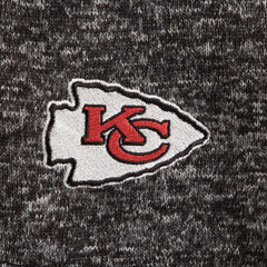 Kansas City Chiefs Antigua Fortune Quarter-Zip Pullover Jacket - Heather Black - NFL
