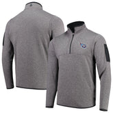 Tennessee Titans Antigua Fortune Quarter-Zip Pullover Jacket - Charcoal - NFL