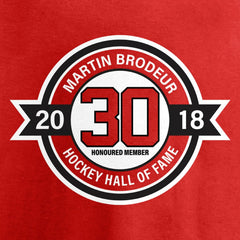 Martin Brodeur New Jersey Devils Fanatics Youth Hall of Fame T-Shirt - Red | Fanatics on sale
