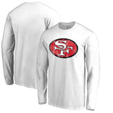 San Francisco 49ers Throwback Logo Long Sleeve T-shirt - White - NFL