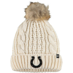 Indianapolis Colts '47 Women's Meeko Cuffed Knit Hat - Cream - 47 brand