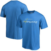 Los Angeles Chargers Multi Color Vintage Logo T-Shirt - Powder Blue - NFL