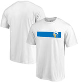 Los Angeles Chargers Vintage Rugby Stripe T-Shirt - White - NFL