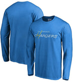 Los Angeles Chargers Multi Color Vintage Logo Long Sleeve T-Shirt - Powder Blue - NFL