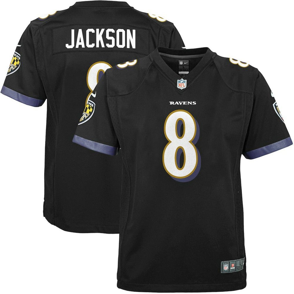 Lamar Jackson Baltimore Ravens Youth Game Jersey - Black - Nike