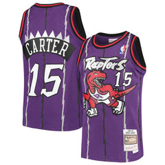 Mitchell & Ness Vince Carter Toronto Raptors Youth 1998/99 Hardwood Classics Swingman Throwback Jersey Purple