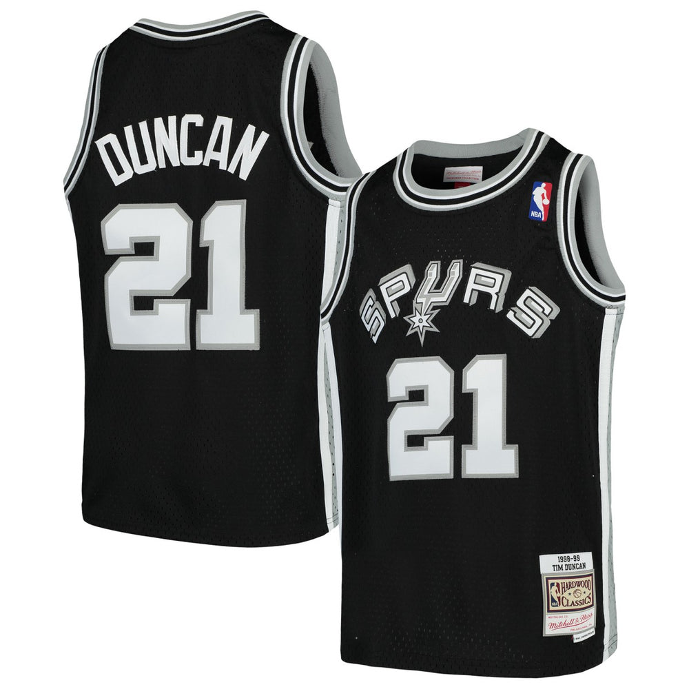 Mitchell & Ness Tim Duncan San Antonio Spurs Youth Swingman Throwback Jersey Black