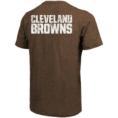 Cleveland Browns Majestic Threads Tri-Blend Pocket T-Shirt - Brown - NFL