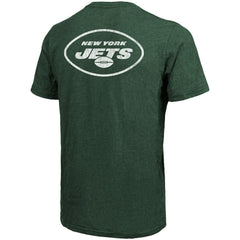 New York Jets Majestic Threads Tri-Blend Pocket T-Shirt - Heathered Green - NFL