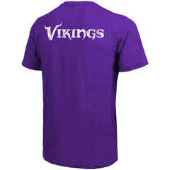 Minnesota Vikings Majestic Threads Tri-Blend Pocket T-Shirt - Heathered Purple - NFL