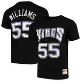 Mitchell & Ness Jason Williams Sacramento Kings Hardwood Classics Team Name & Number T-Shirt Black