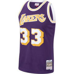 Mitchell & Ness Kareem Abdul-Jabbar Los Angeles Lakers Hardwood Classics Swingman Jersey Purple