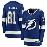 Erik Cernak Tampa Bay Lightning Fanatics Women's Home Breakaway Player Jersey - Blue | Fanatics Clearance