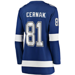 Erik Cernak Tampa Bay Lightning Fanatics Women's Home Breakaway Player Jersey - Blue | Fanatics Clearance