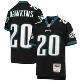 Brian Dawkins Philadelphia Eagles Youth 2004 Legacy Retired Player Jersey - Black - Mitchell & Ness