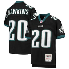 Brian Dawkins Philadelphia Eagles Youth 2004 Legacy Retired Player Jersey - Black - Mitchell & Ness