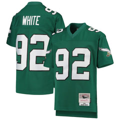 Reggie White Philadelphia Eagles Youth 1990 Legacy Retired Player Jersey - Green - Mitchell & Ness