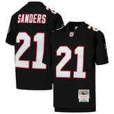 Deion Sanders Atlanta Falcons Youth 1992 Legacy Retired Player Jersey - Black - Mitchell & Ness