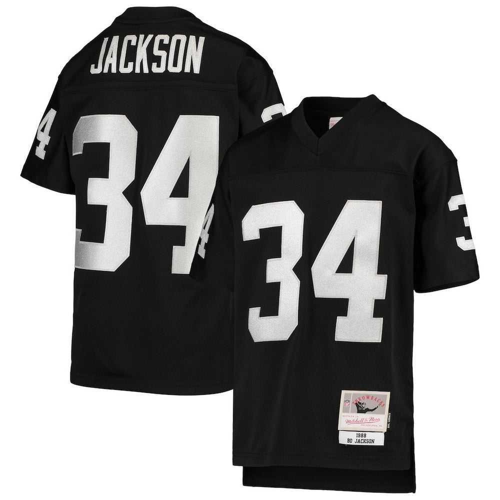 Bo Jackson Las Vegas Raiders Youth 1988 Legacy Retired Player Jersey - Black - Mitchell & Ness