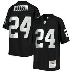 Charles Woodson Las Vegas Raiders Youth 1998 Legacy Retired Player Jersey - Black - Mitchell & Ness