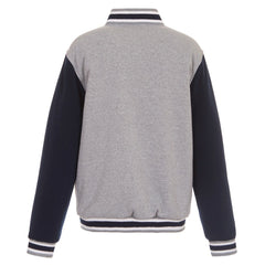 Dallas Cowboys JH Design Reversible Two Tone Fleece Jacket - Gray/Navy - NFL