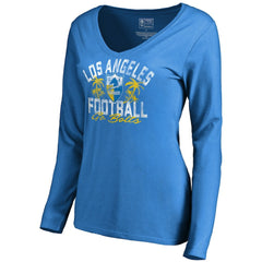 Los Angeles Chargers Women's Hometown Collection LA Football Long Sleeve T-Shirt - Powder Blue - NFL