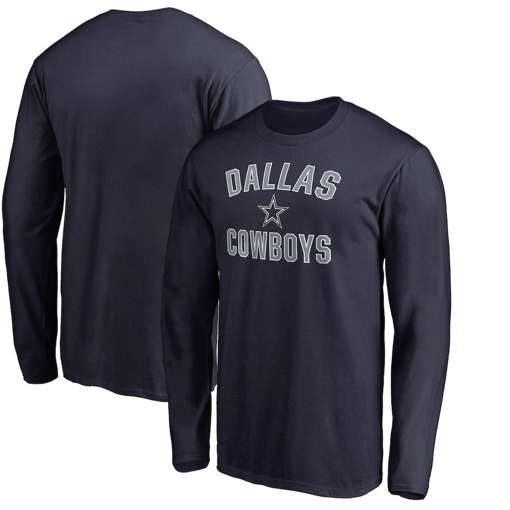 Dallas Cowboys Victory Arch Long Sleeve T-Shirt - Navy - NFL