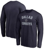 Dallas Cowboys Victory Arch Long Sleeve T-Shirt - Navy - NFL