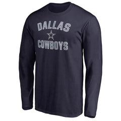 Dallas Cowboys Victory Arch Long Sleeve T-Shirt - Navy - NFL