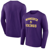 Minnesota Vikings Victory Arch Long Sleeve T-Shirt - Purple - NFL