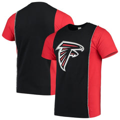 Atlanta Falcons Refried Apparel Sustainable Upcycled Split T-Shirt - Black/Red - NFL