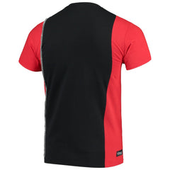 Atlanta Falcons Refried Apparel Sustainable Upcycled Split T-Shirt - Black/Red - NFL