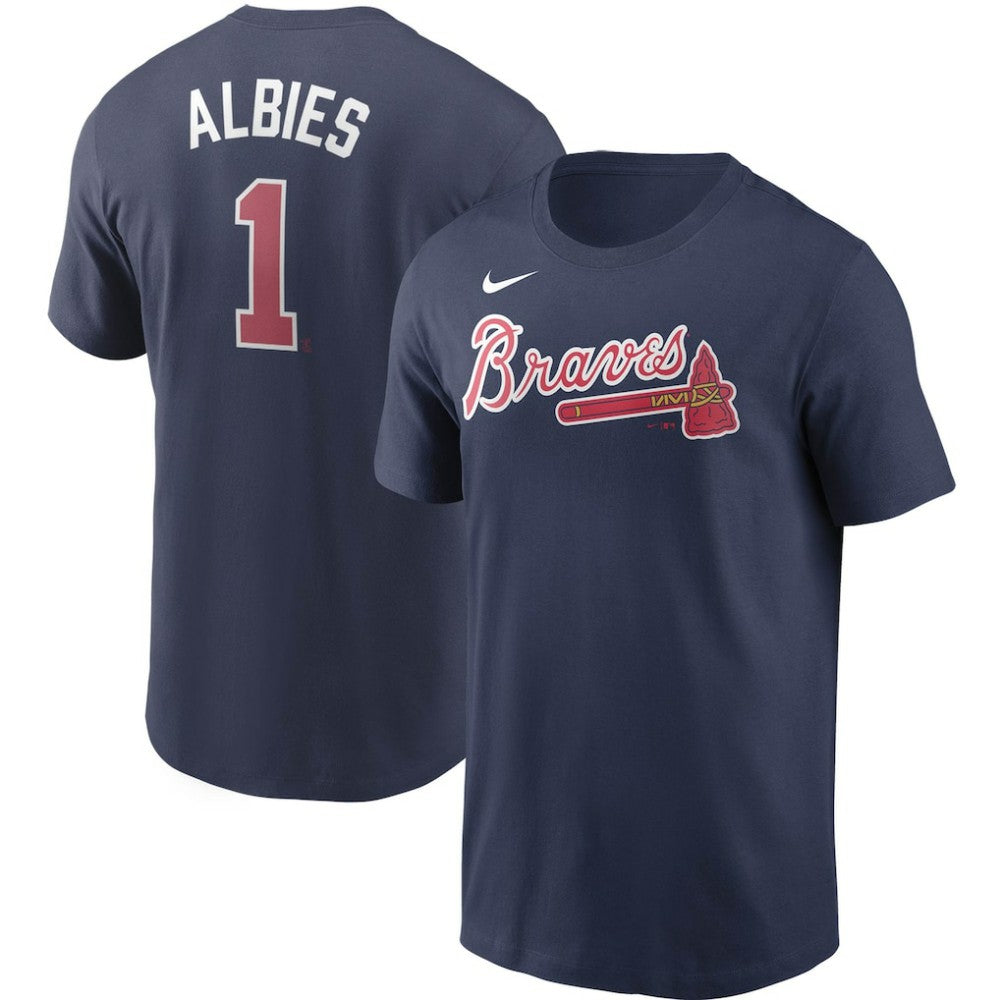 Ozzie Albies Atlanta Braves Nike Fuse Name & Number T-Shirt Sale
