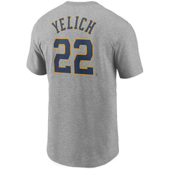 Christian Yelich Milwaukee Brewers Nike Name & Number T-Shirt Sale