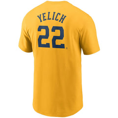 Christian Yelich Milwaukee Brewers Nike Name & Number T-Shirt Sale