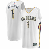 Fanatics Zion Williamson New Orleans Pelicans Replica Fast Break Jersey White Association Edition