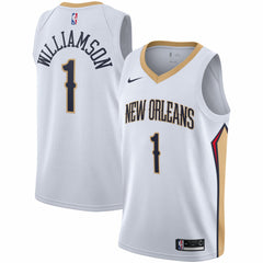 Nike Zion Williamson New Orleans Pelicans 2019/2020 Swingman Jersey Association Edition White