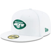 New York Jets New Era Omaha 59FIFTY Fitted Hat - White - NFL